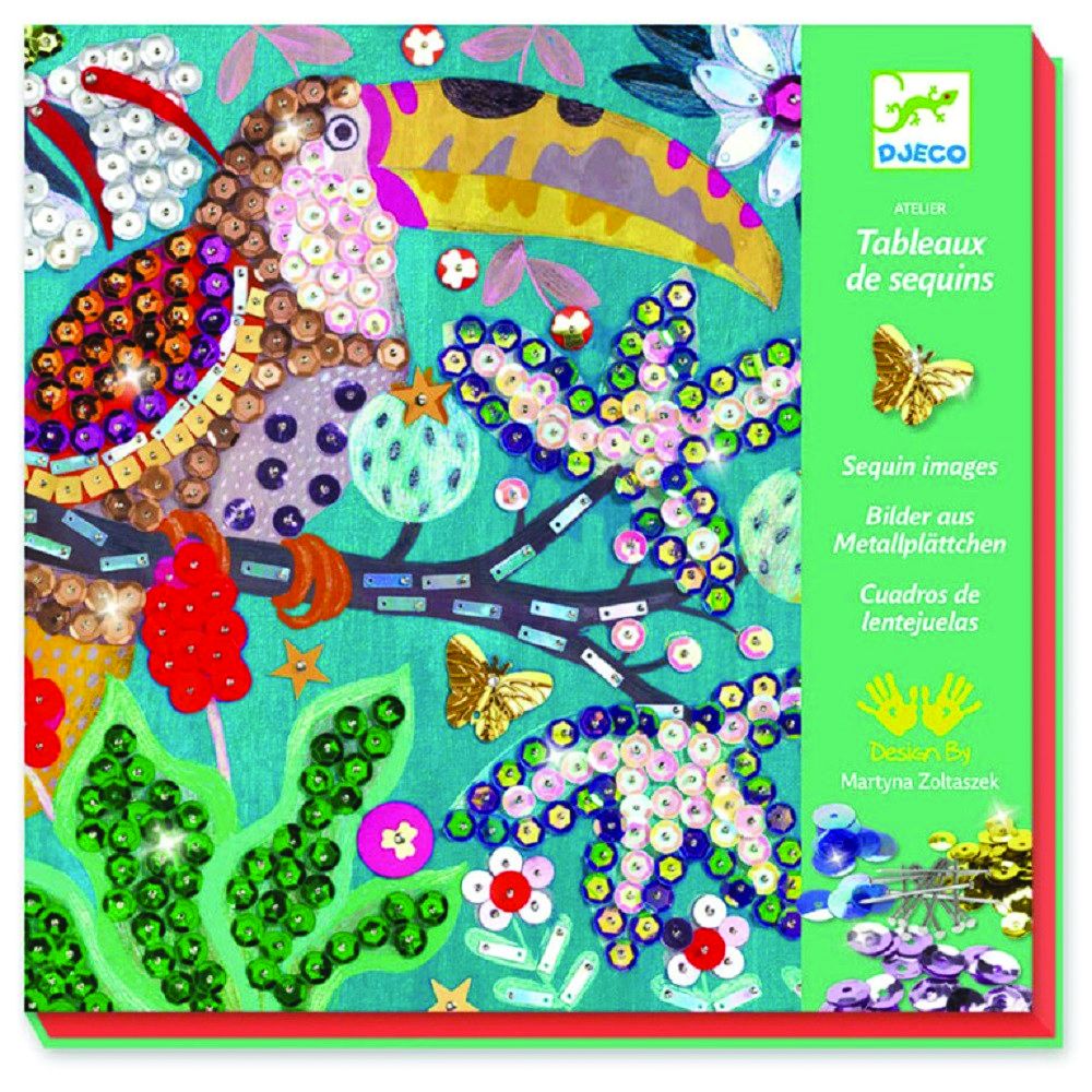 Djeco, Изкуство с пайети, Птици