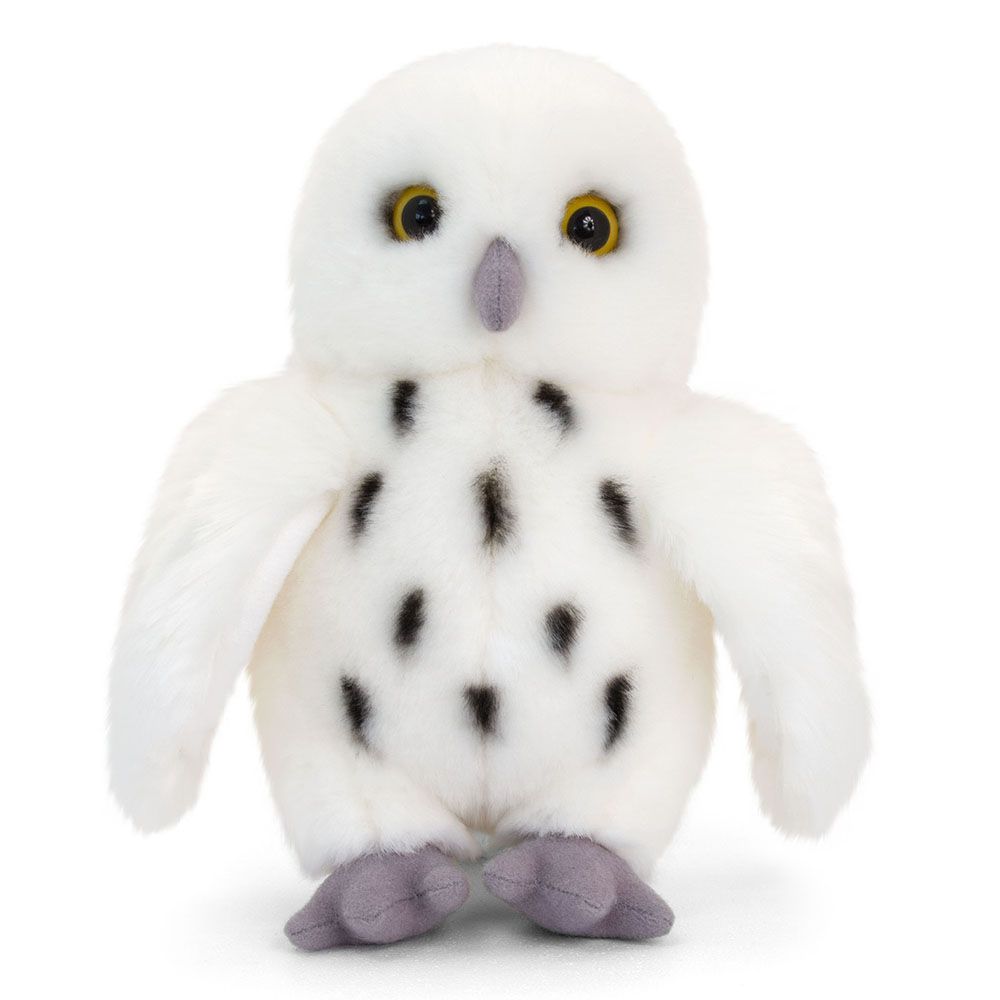 Диви животни, Бухал, бял, с черни точки, 18 см, Keel Toys