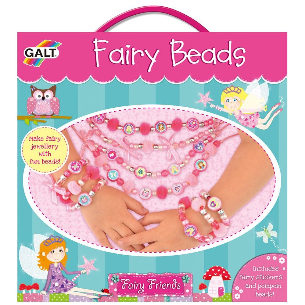 Galt Toys, Направи сама бижута с мъниста и помпони, Феи