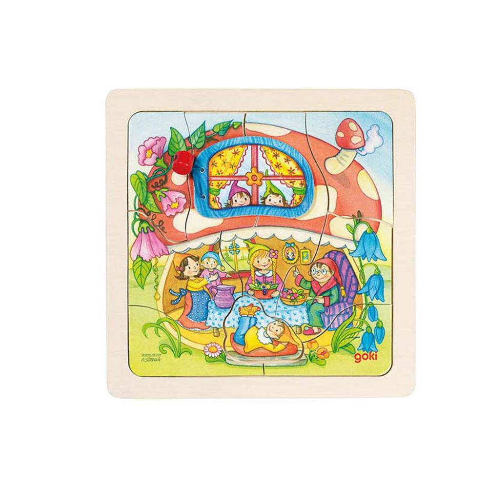 Goki, Дървен пъзел с прозорче, Къща-гъбка