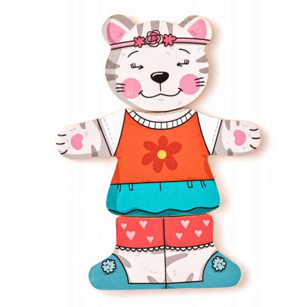 Котетo Мъри, комплект от шест дървени пъзела