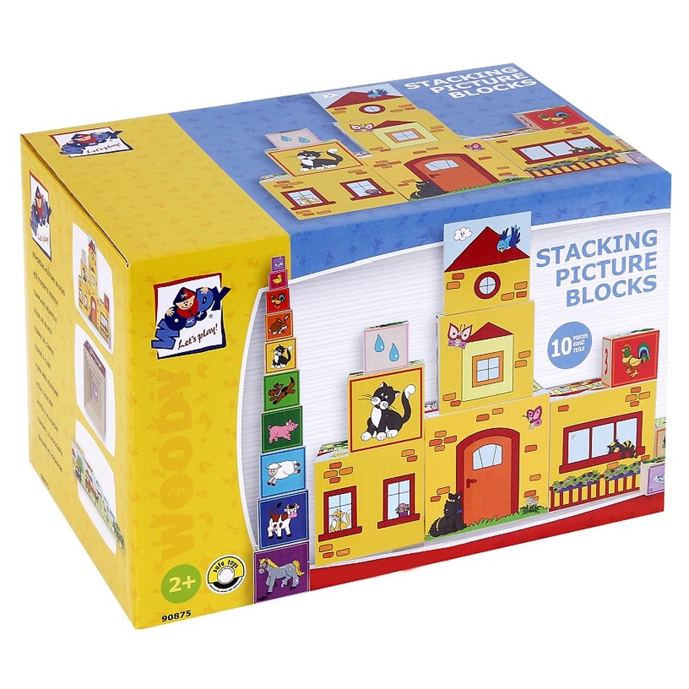 Дървени кубчета с картинки