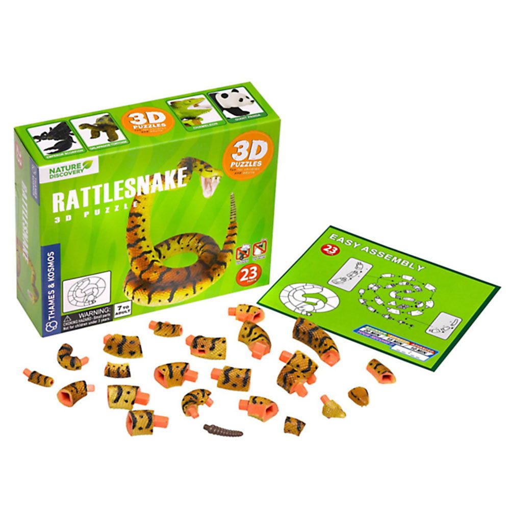 3D пъзел, Гърмяща змия, 23 части