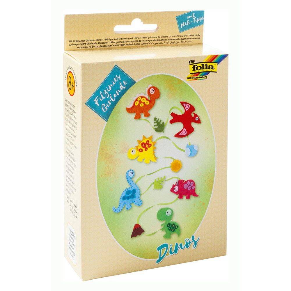 Folia Bringmann, Комплект за шиене с филц, Динозаври