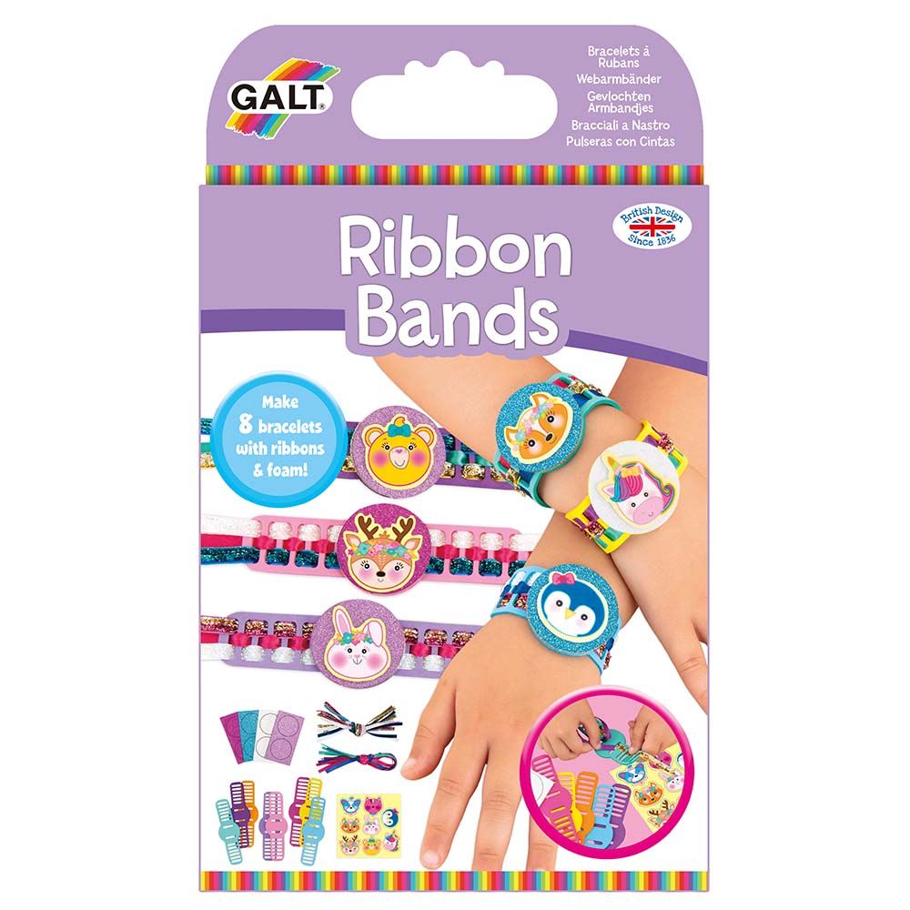 Galt Toys, Направи сама гривни с панделки и стикери, Животни