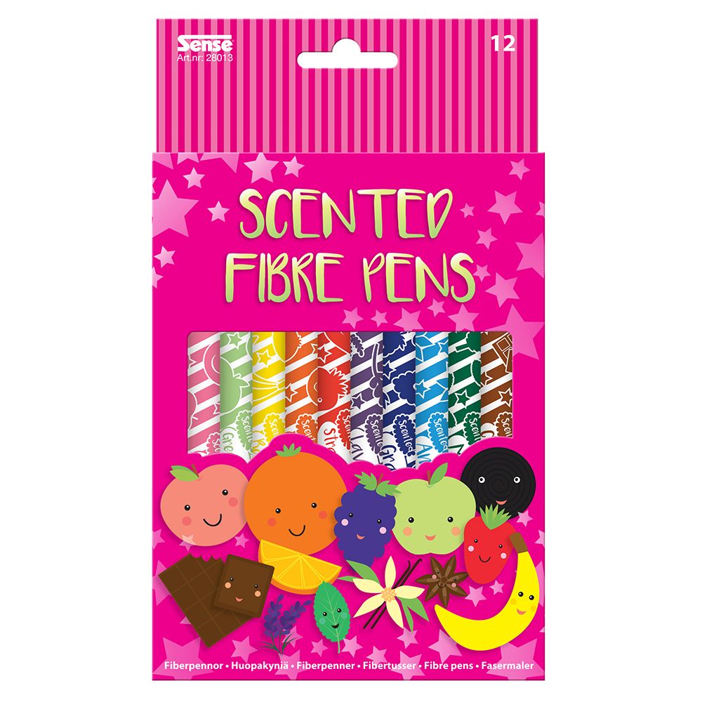 Sense, Ухаещи флумастери, Плодове, 12 броя