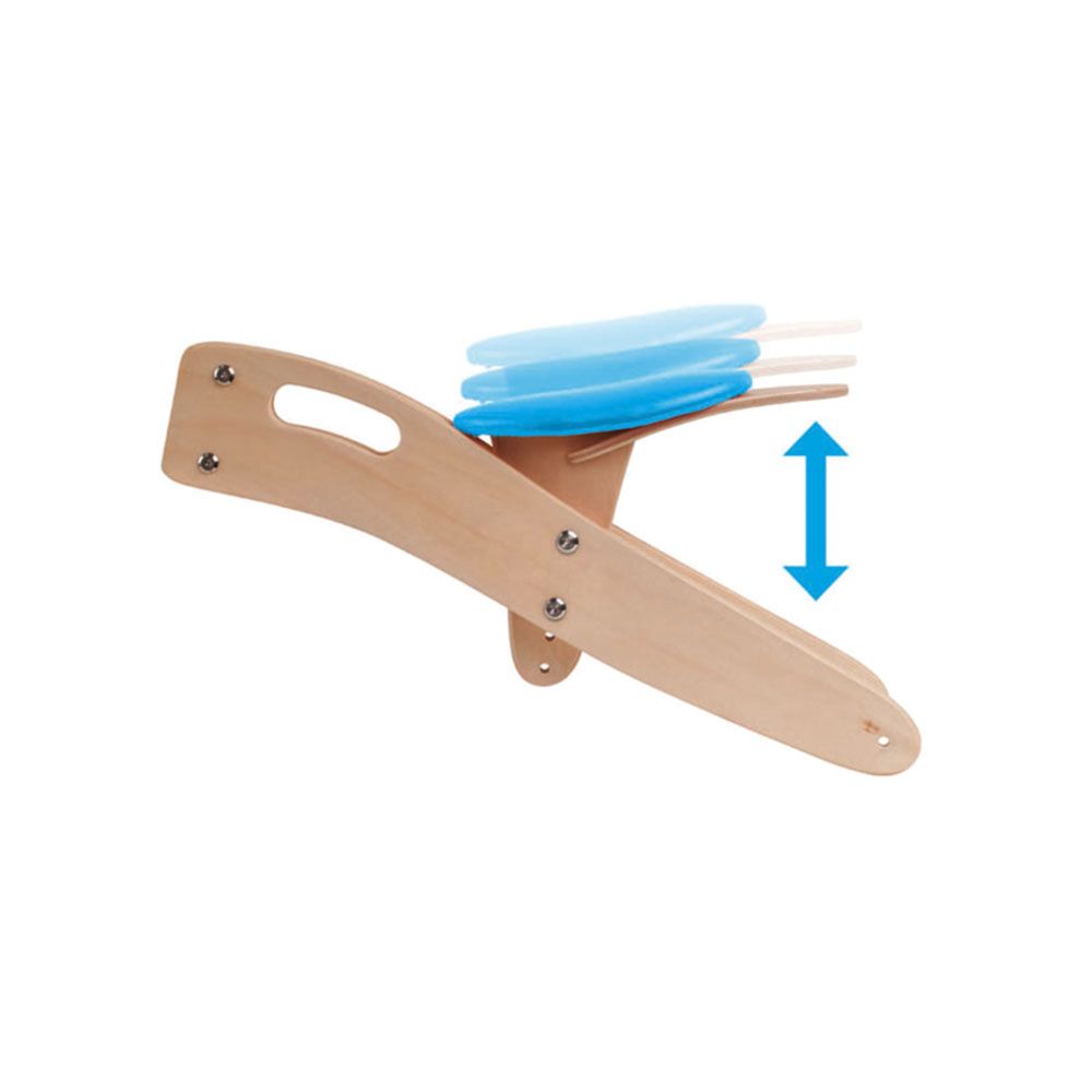 Дървено колело за баланс с надуваеми гуми 12"