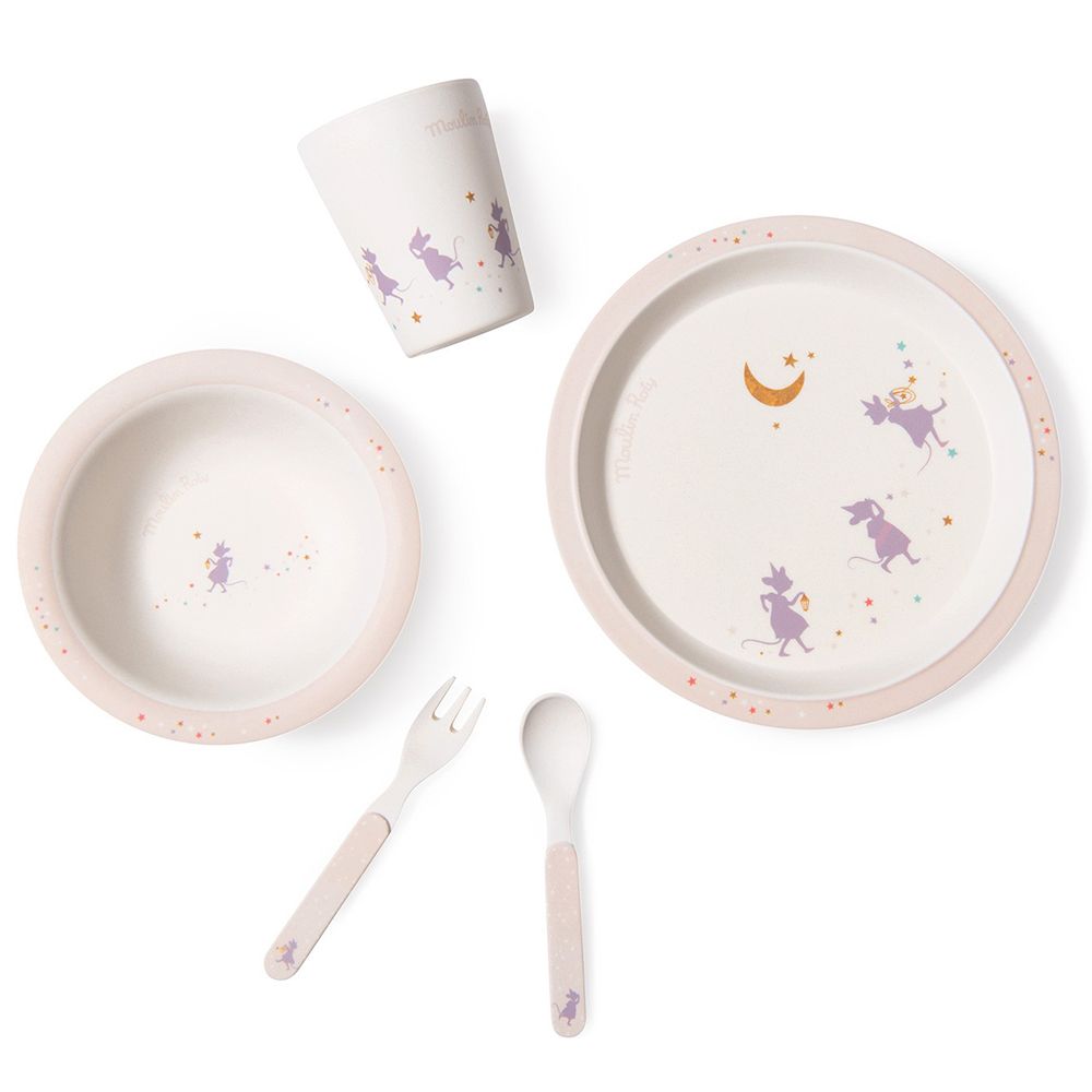 Детски комплект за хранене, Трите мишки-вълшебници