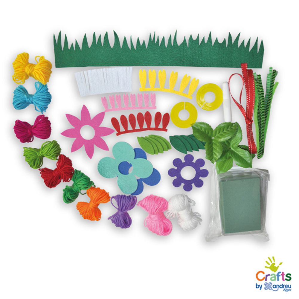 Направи си цветя от помпони