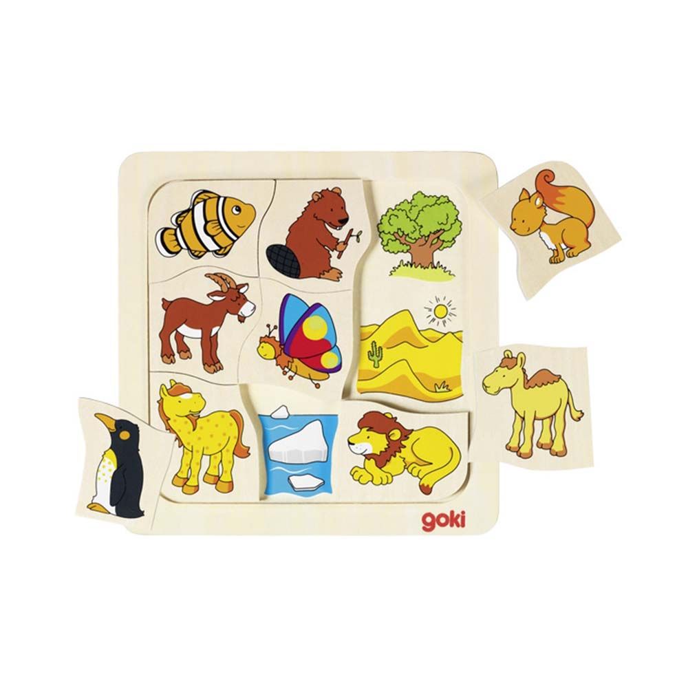 Goki, Дървена игра - пъзел, Кой къде живее?