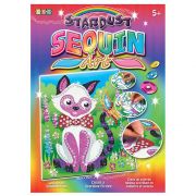 Изкуство с пайети и блестящ пясък, Коте