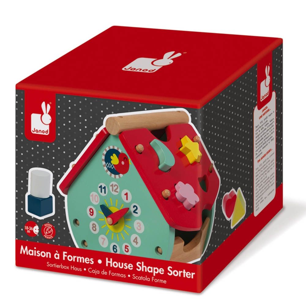 Дървена къщичка-сортер с часовник, Къщичката на птиците