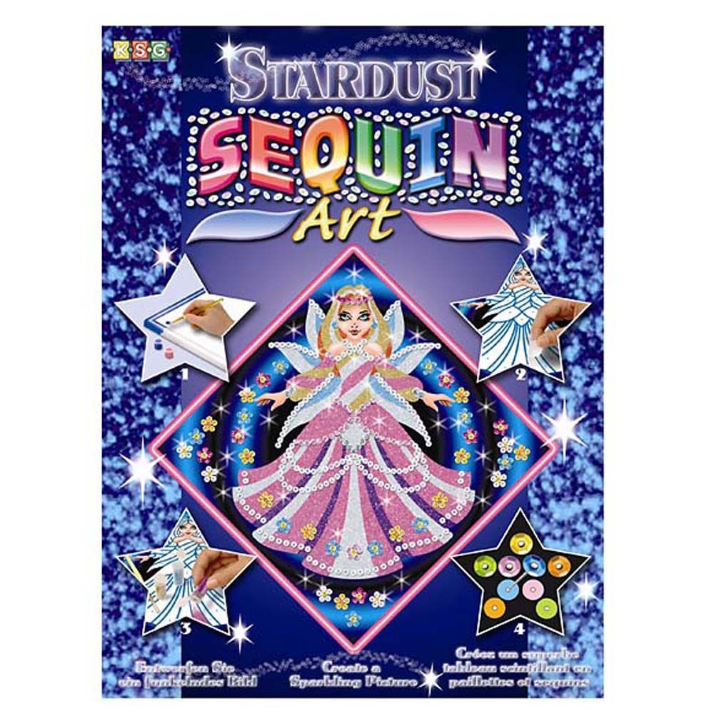 KSG crafts, Изкуство с пайети и блестящ пясък, Принцеса