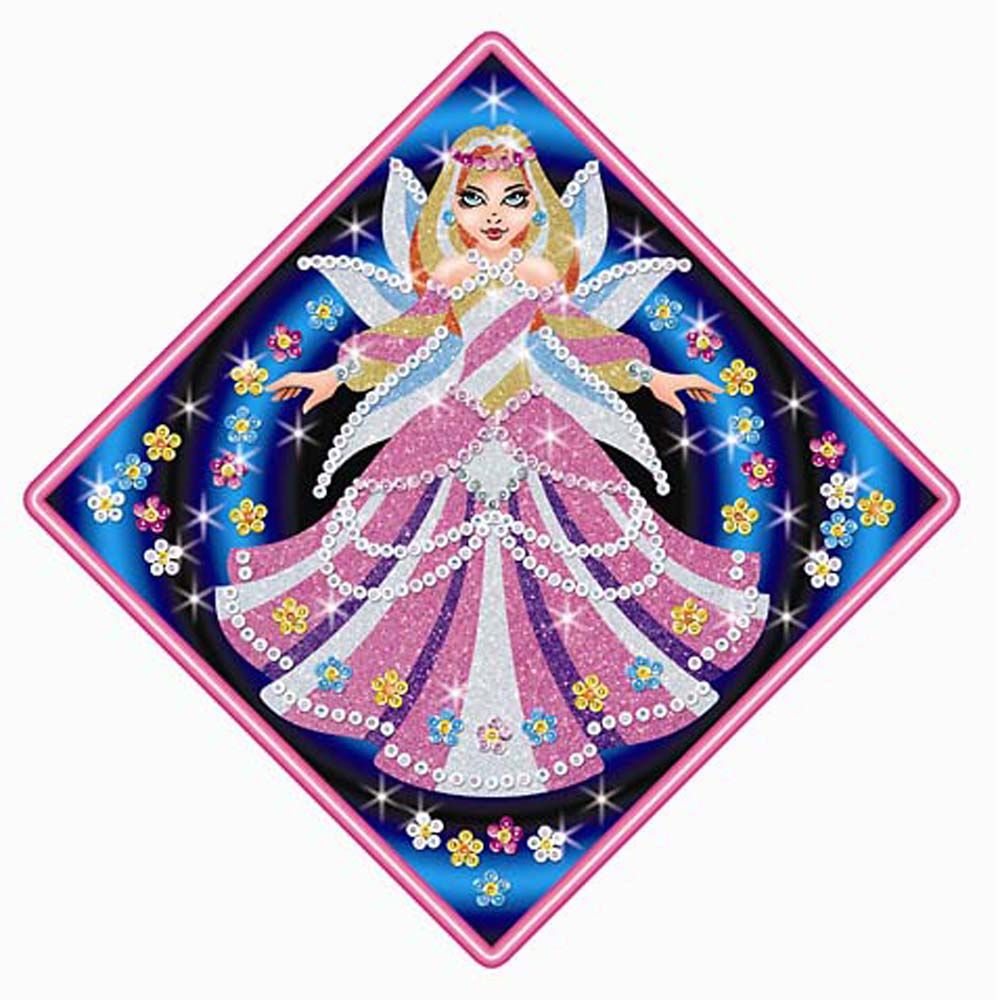 Изкуство с пайети и блестящ пясък, Принцеса