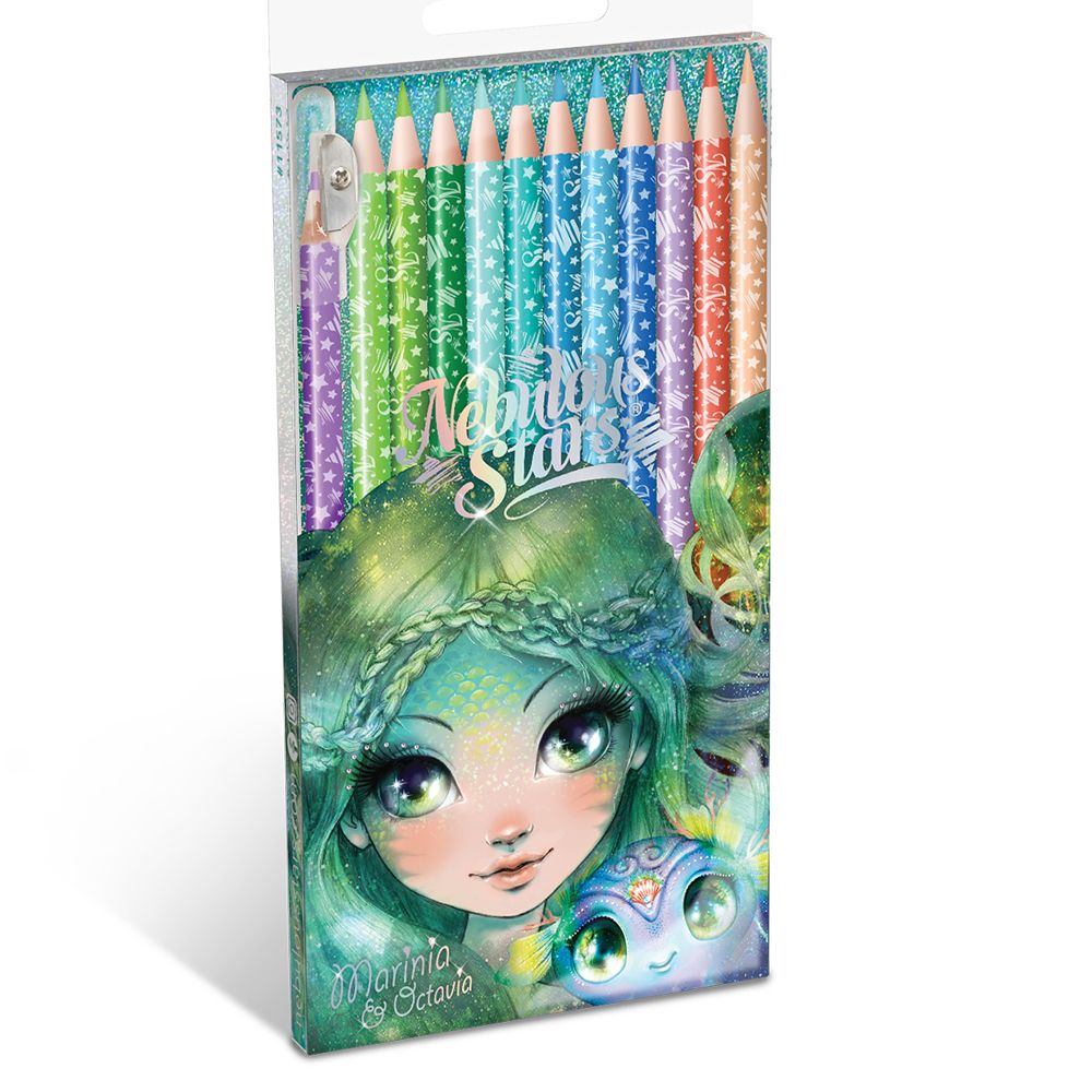 Цветни моливи, 12 бр., асортимент