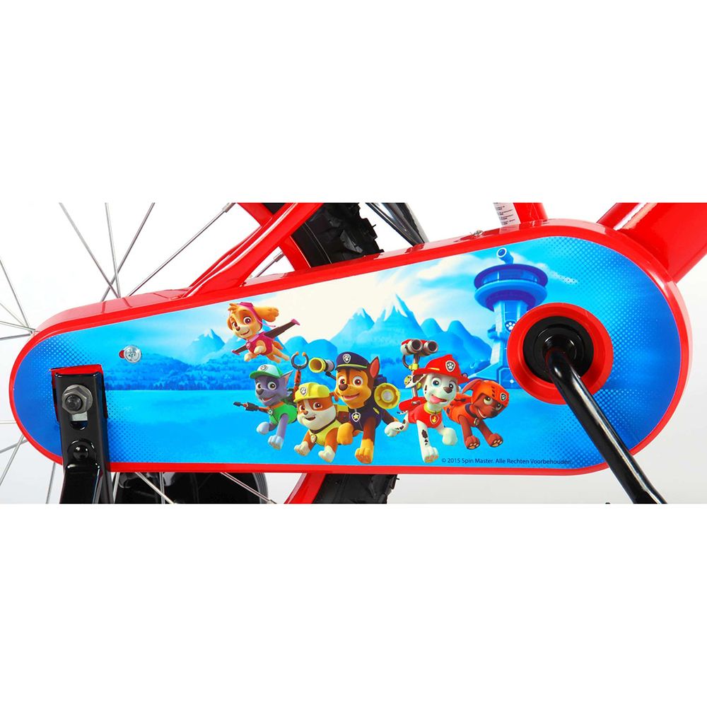 Детски велосипед Paw Patrol, с помощни колела, 16 инча