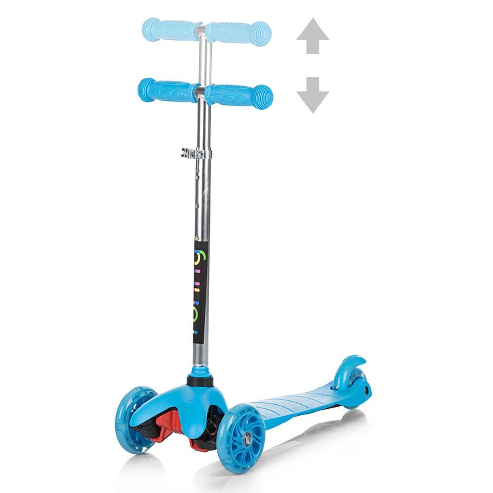 ScooTer, Тротинетка със светещи колела, Рони, синя