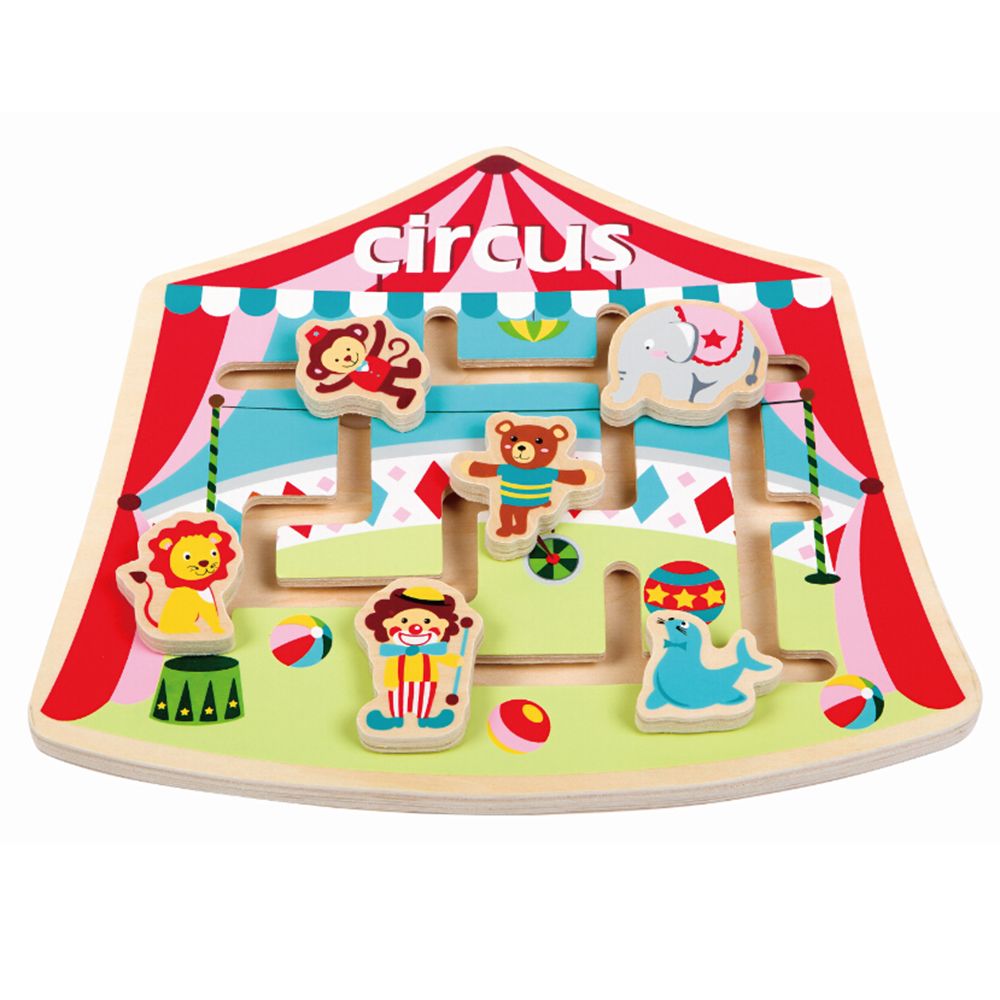 Lelin Toys, Дървена игра за моторика, Цирк