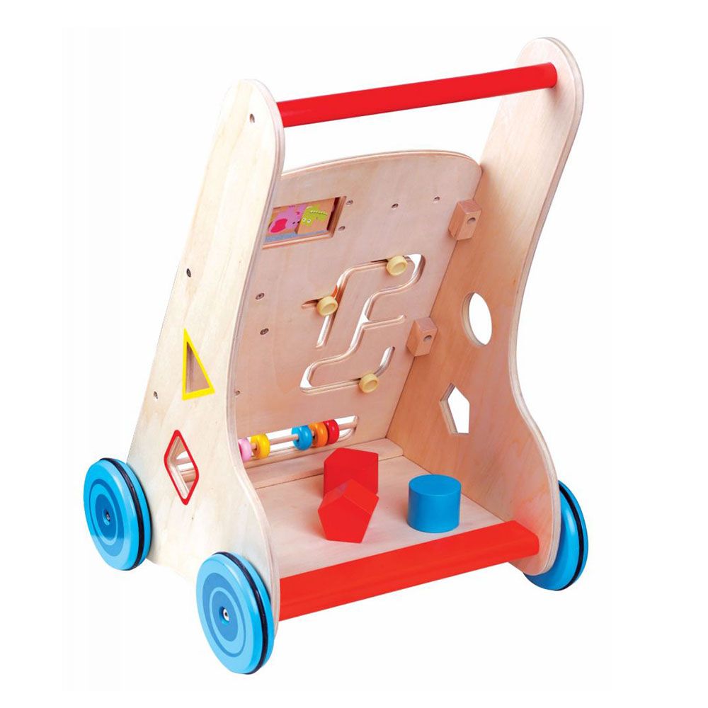 Дървена бебешка проходилка