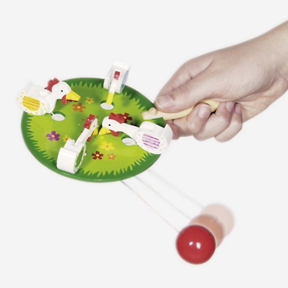 Дървена забавна играчка, Кълвящи пиленца