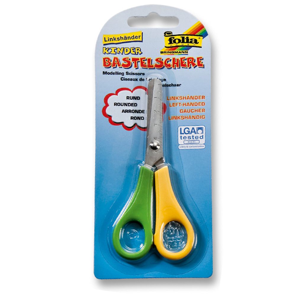 Folia Bringmann, Детска ножица със заоблен връх, за лява ръка