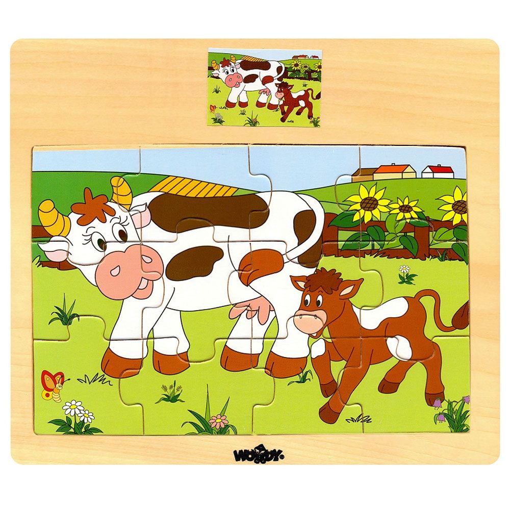 Woodyland, Дървен пъзел, Крава и теленце