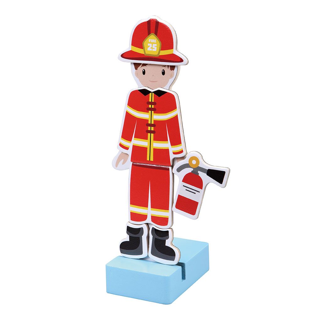 Lelin Toys, Момче с магнитни дрехи за преобличане, Професиите