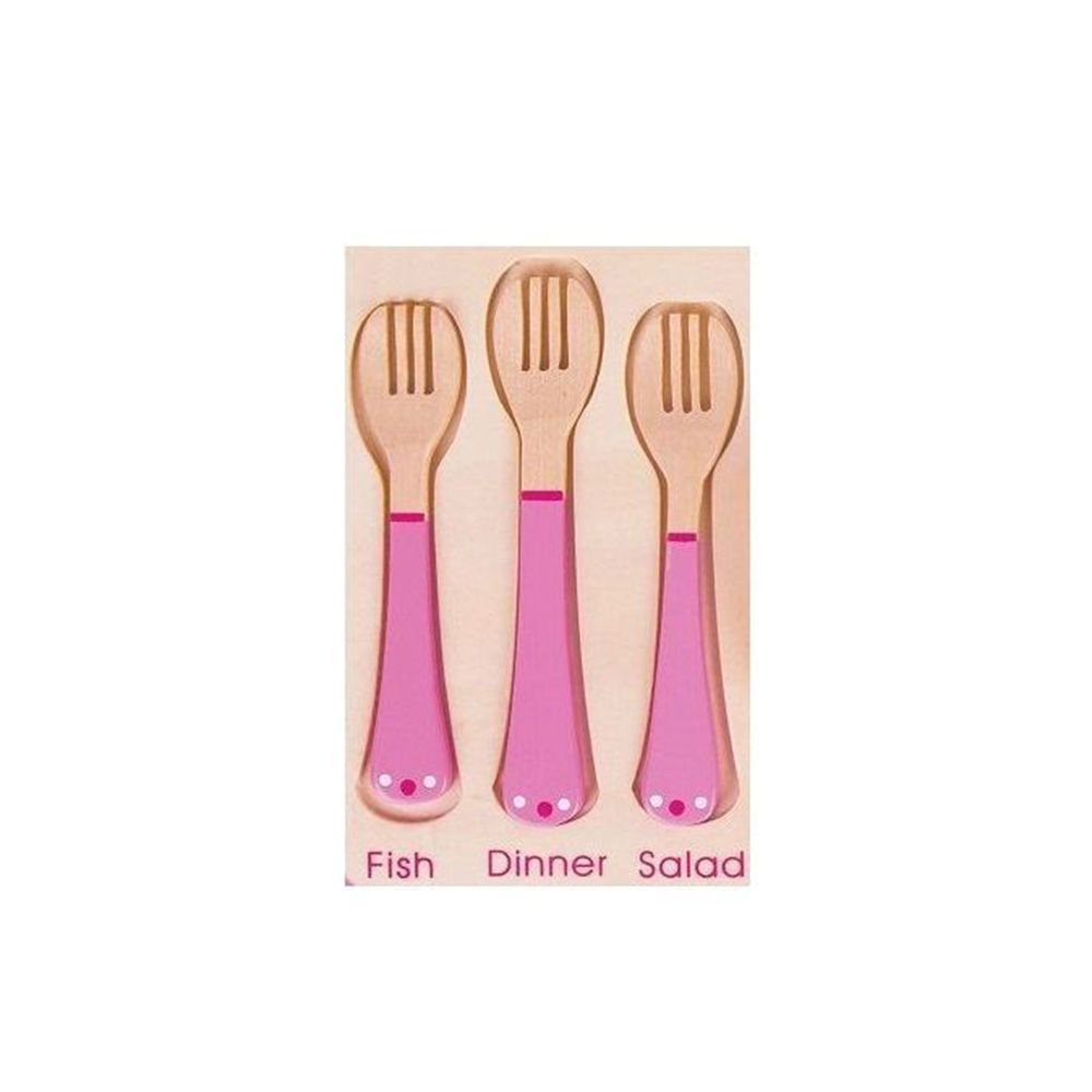 Дървен комплект за сервиране и хранене