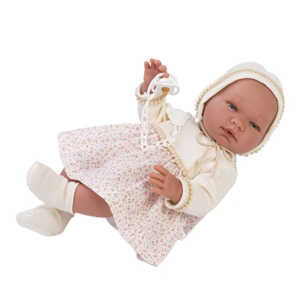Asi, Кукла-бебе, Мария с рокля на цветя, 43 см