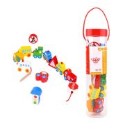 Комплект дървени фигурки за нанизване, Превозни средства