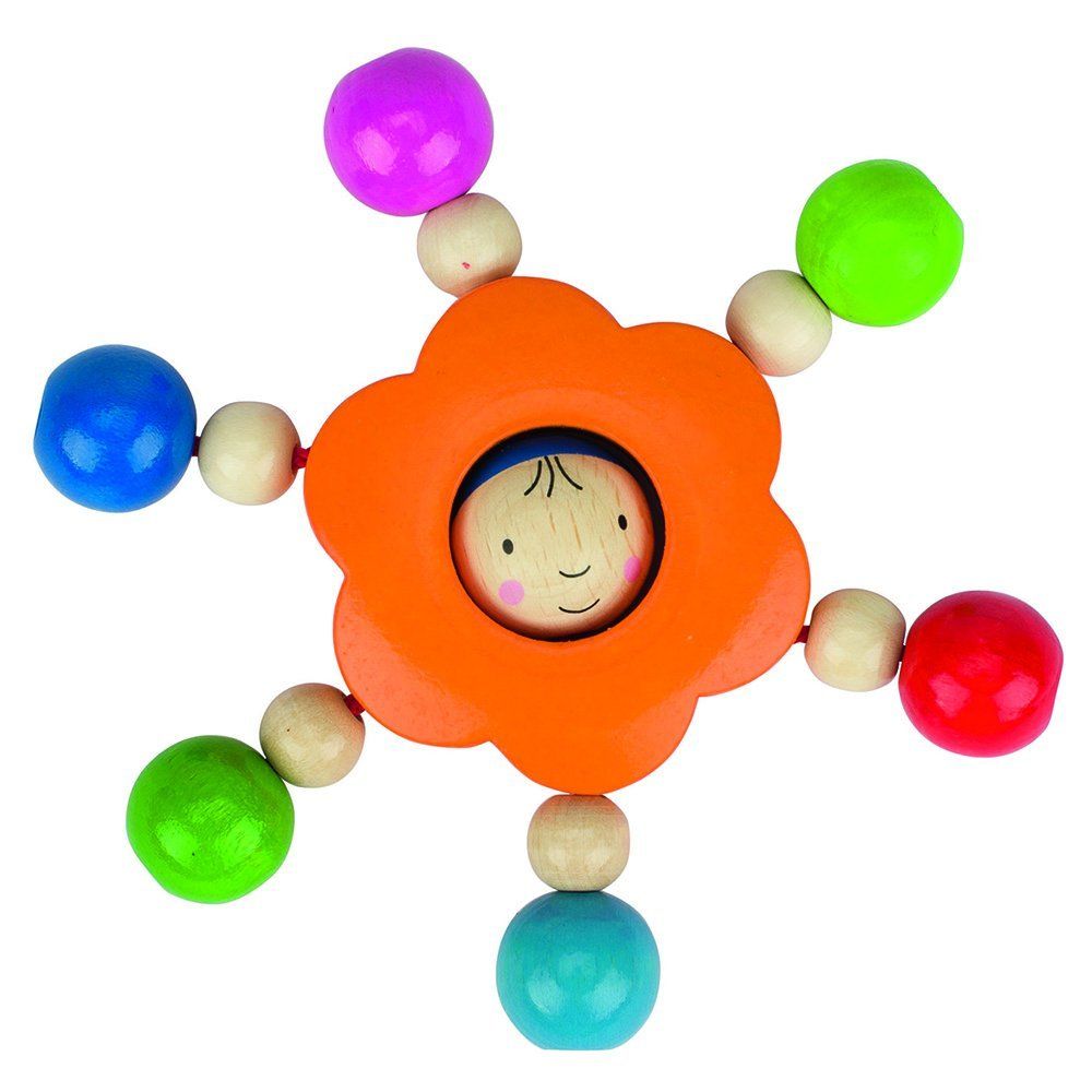 Heimess, Бебешка дрънкалка, еластична, Цвете