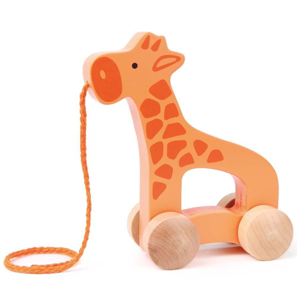 Hape, Играчка за дърпане, Жираф