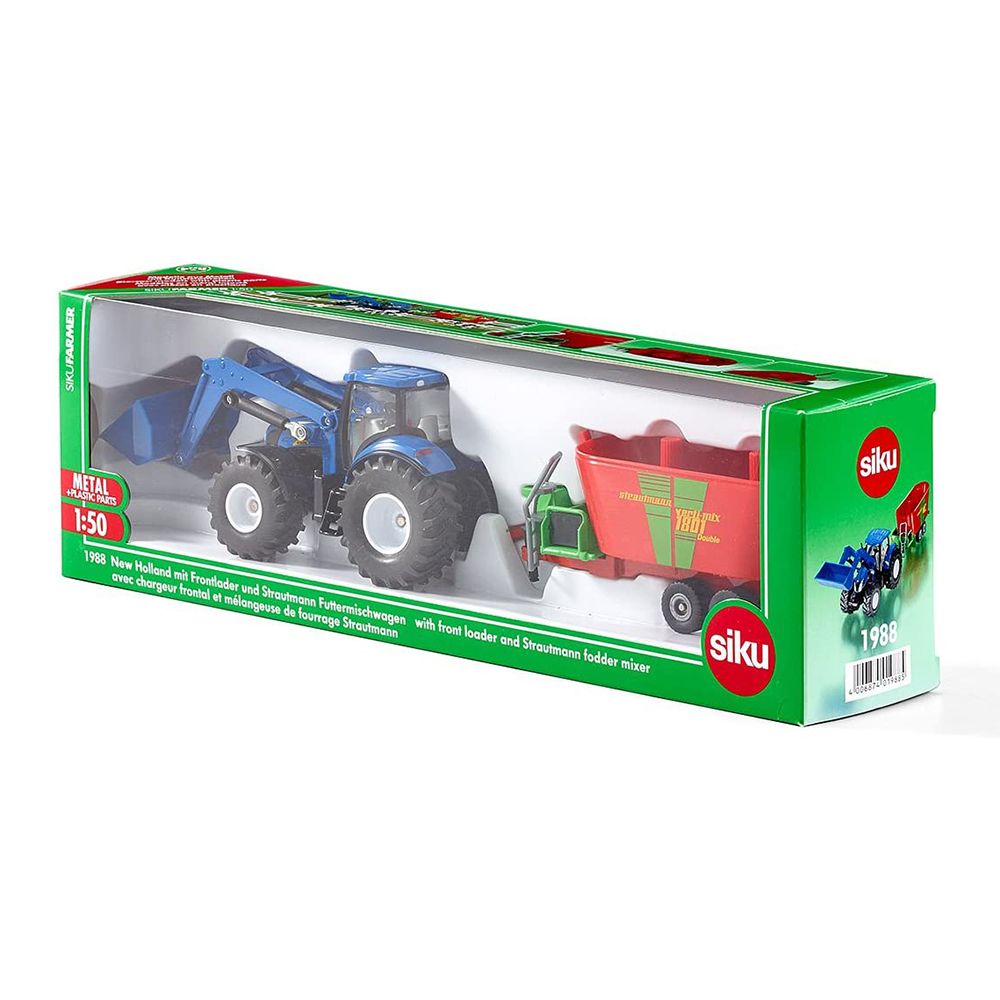 Трактор New Holland с ремарке