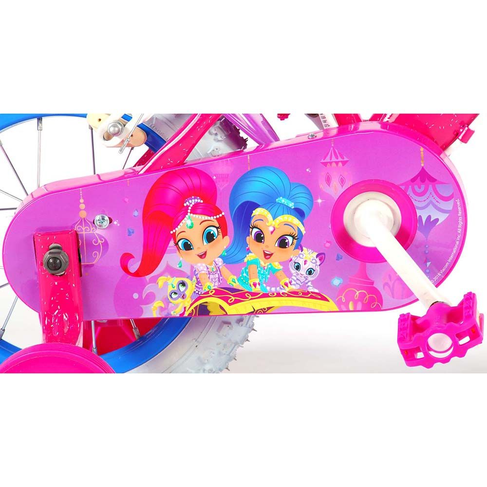Детски велосипед, Shimmer & Shine, с помощни колела, 12 инча
