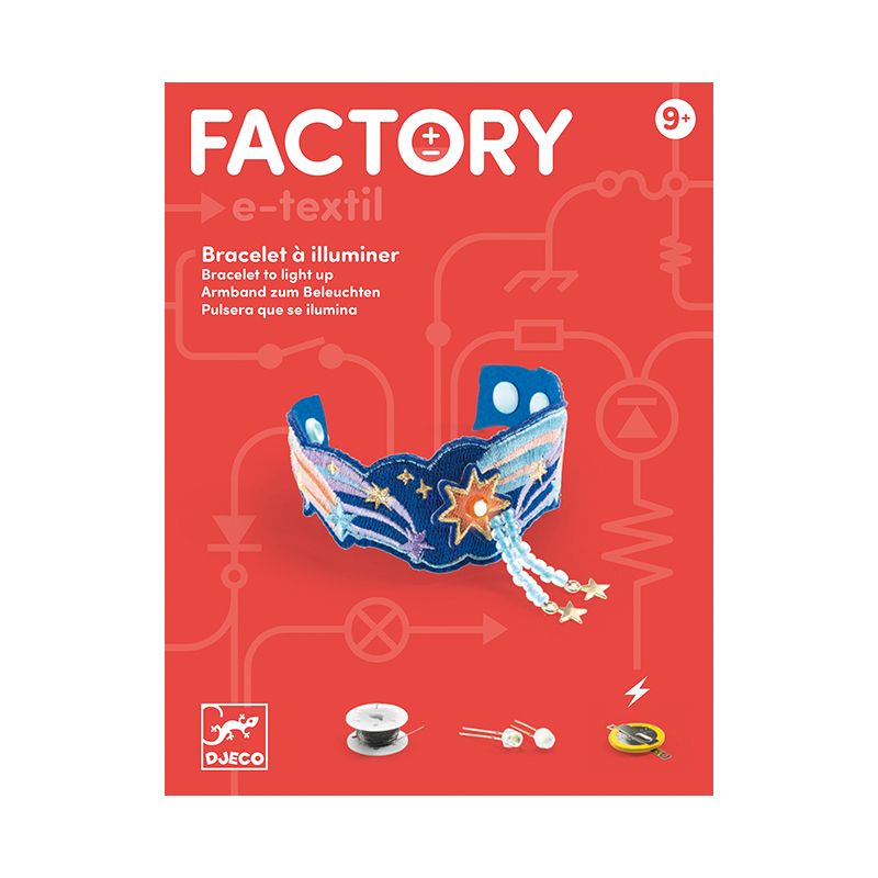 Djeco, Комплект за изработка на светещи гривни