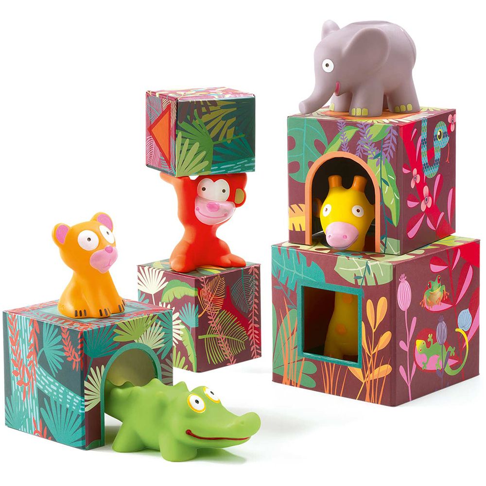 Картонени кубчета за най-малките, Африкански животни