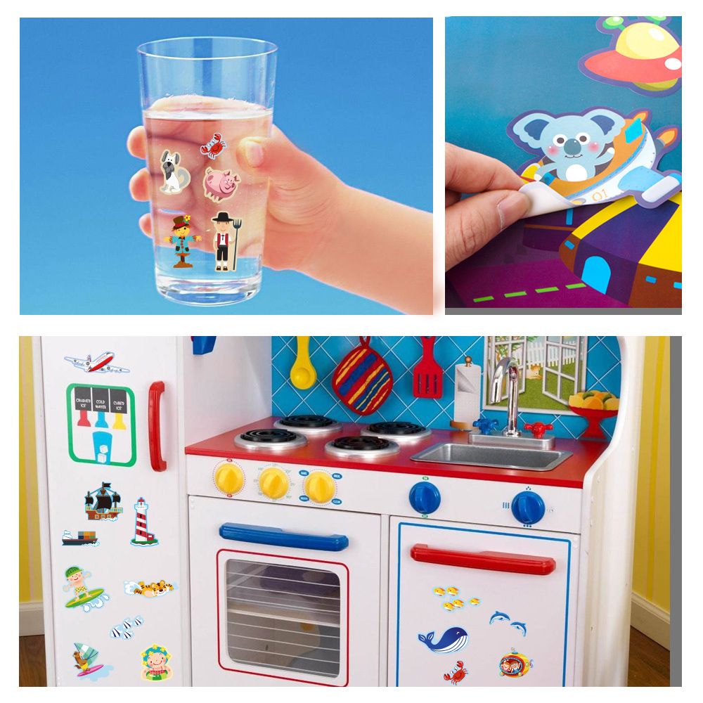 Комплект със стикери за многократна употреба, Животински свят