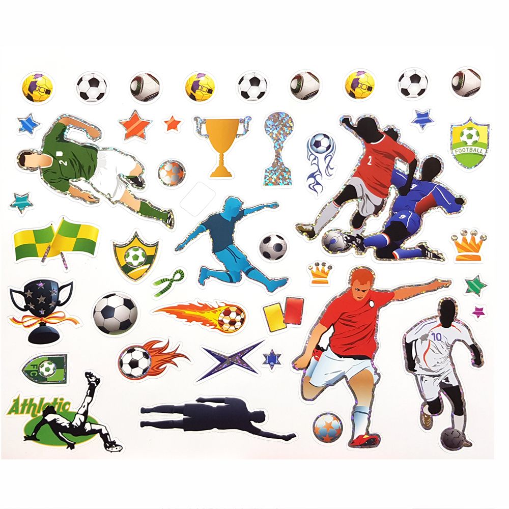 Книжка за рисуване със стикери и шаблони, Футболисти