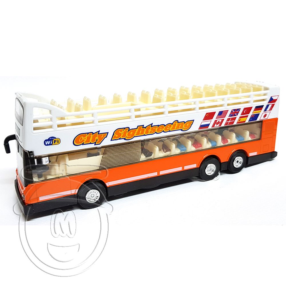 Двуетажен туристически автобус, Hop On Hop Off, със звук и светлина