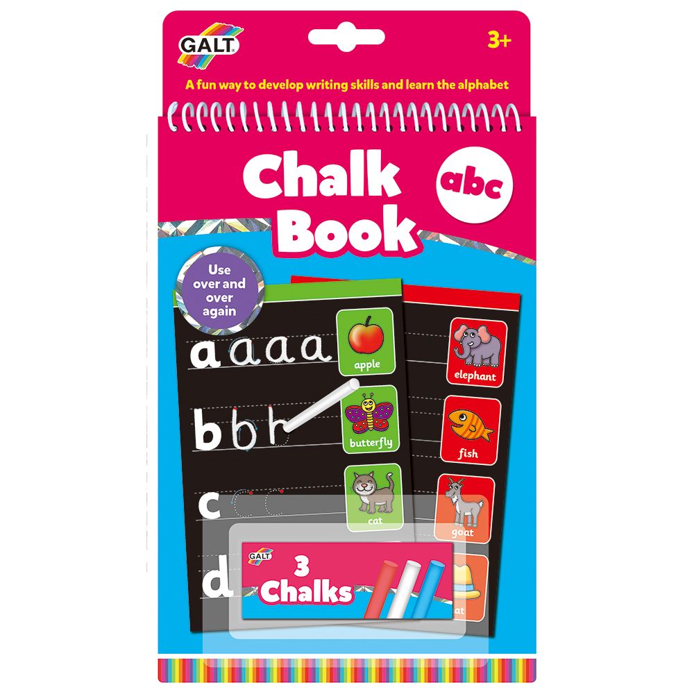 Galt Toys, Книжка за рисуване с тебешири, Букви