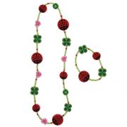 Комплект гривна с колие, Калинки