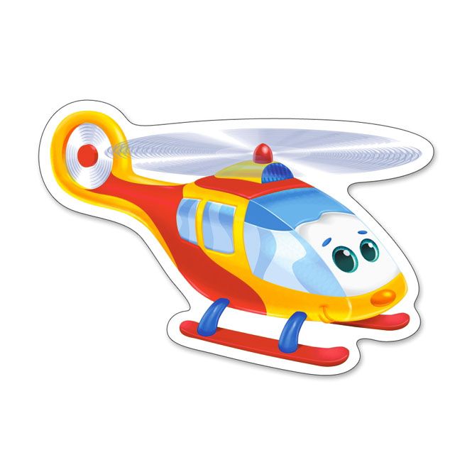 Забавни самолети, пъзел с 3, 4, 6 и 9 чаcти