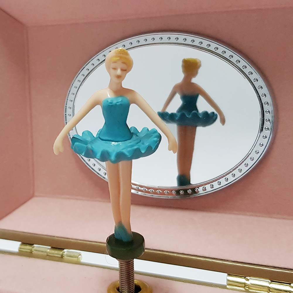 Музикална кутия Цветя, розова