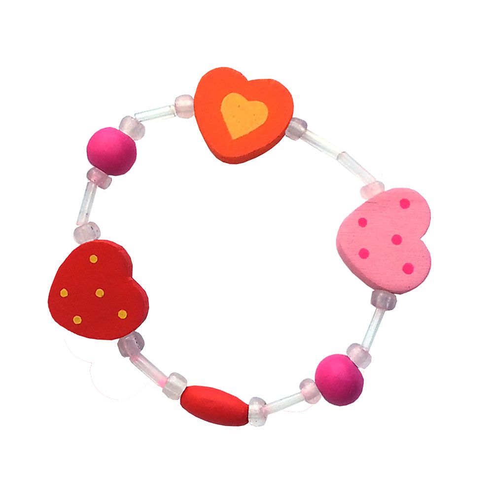 Woodyland, Дървена гривна, сърца