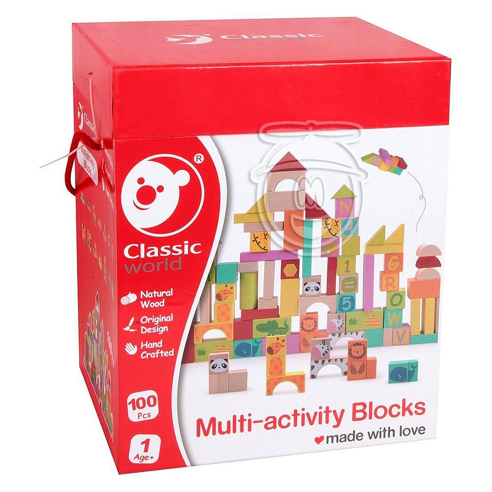 Classic world, Дървен цветен конструктор, Африка, 100 части