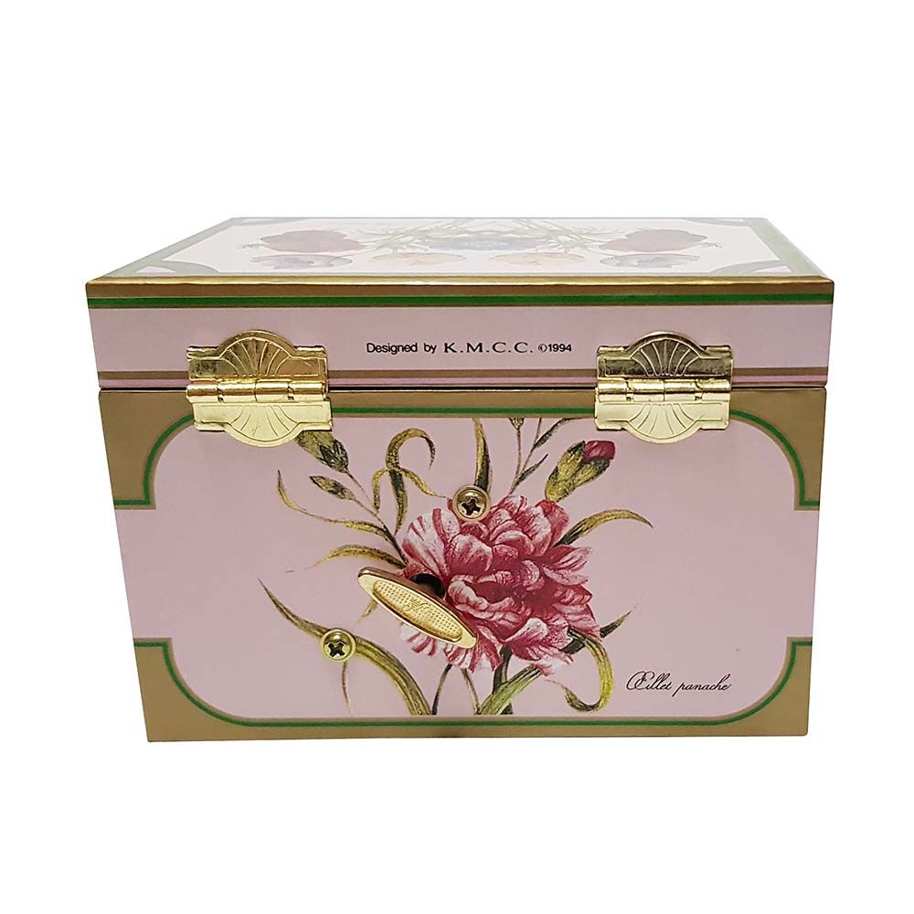 Музикална кутия Цветя, розова