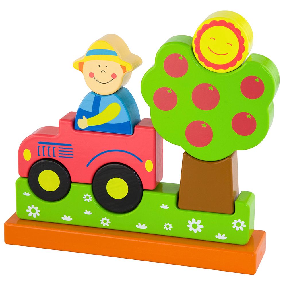 Viga toys, Дървен магнитен 3D пъзел, Ферма