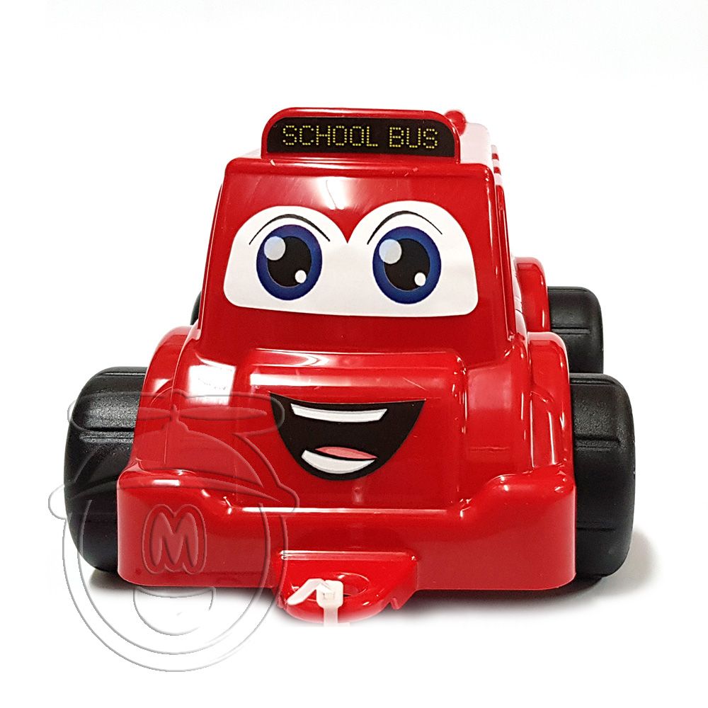 Пластмасов автобус, червен