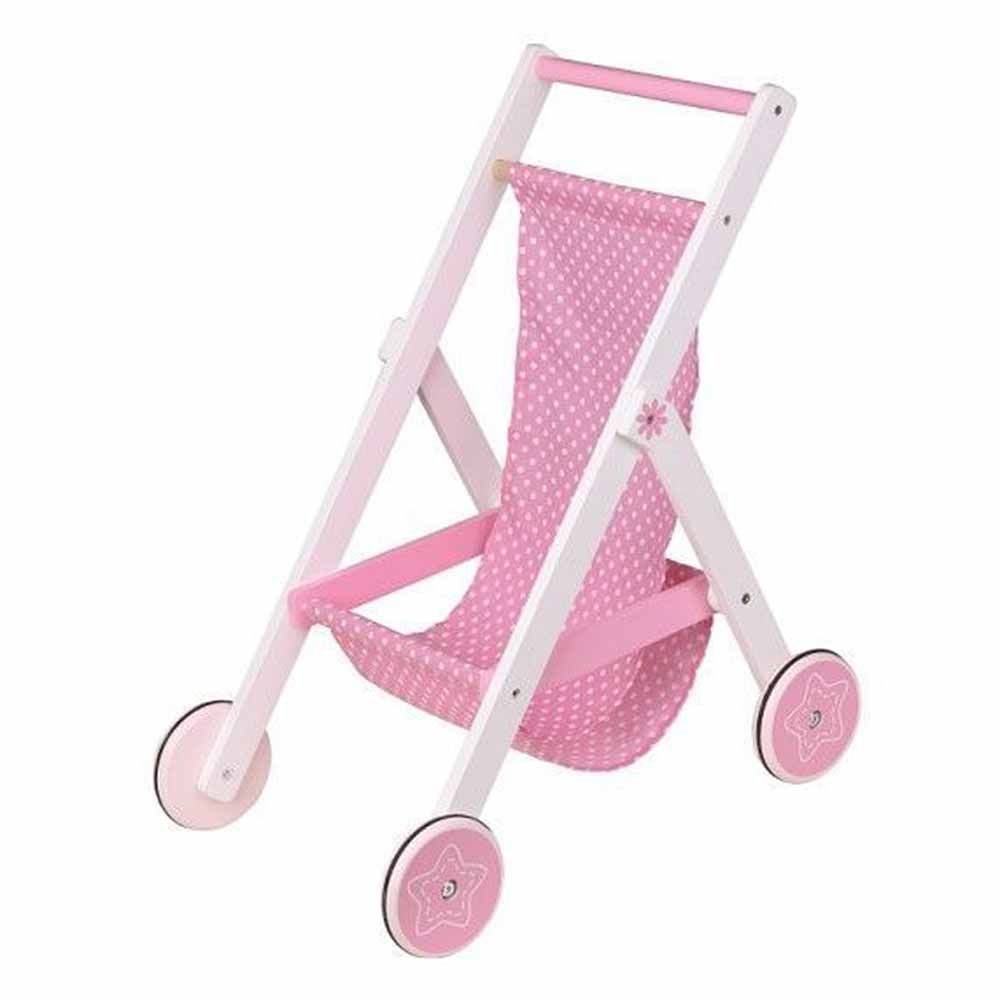 Дървена лятна количка за кукли