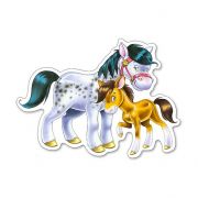 Животните и техните малки, пъзел с 4, 5, 6 и 7 части